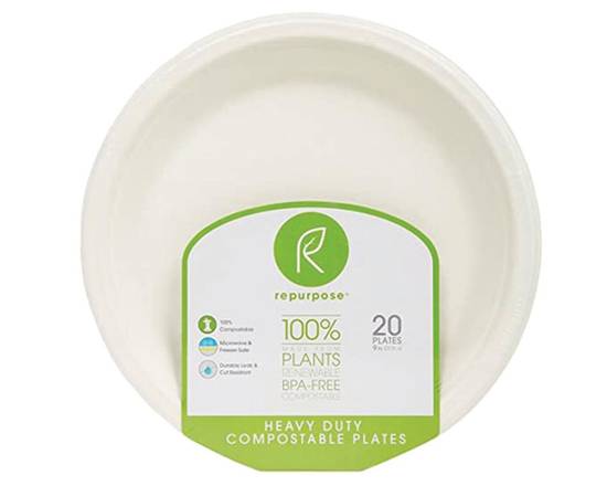Order Repurpose Compostable Plates 9 In 20 Ct food online from Johnny Rockets - Ontario Mills store, Ontario on bringmethat.com