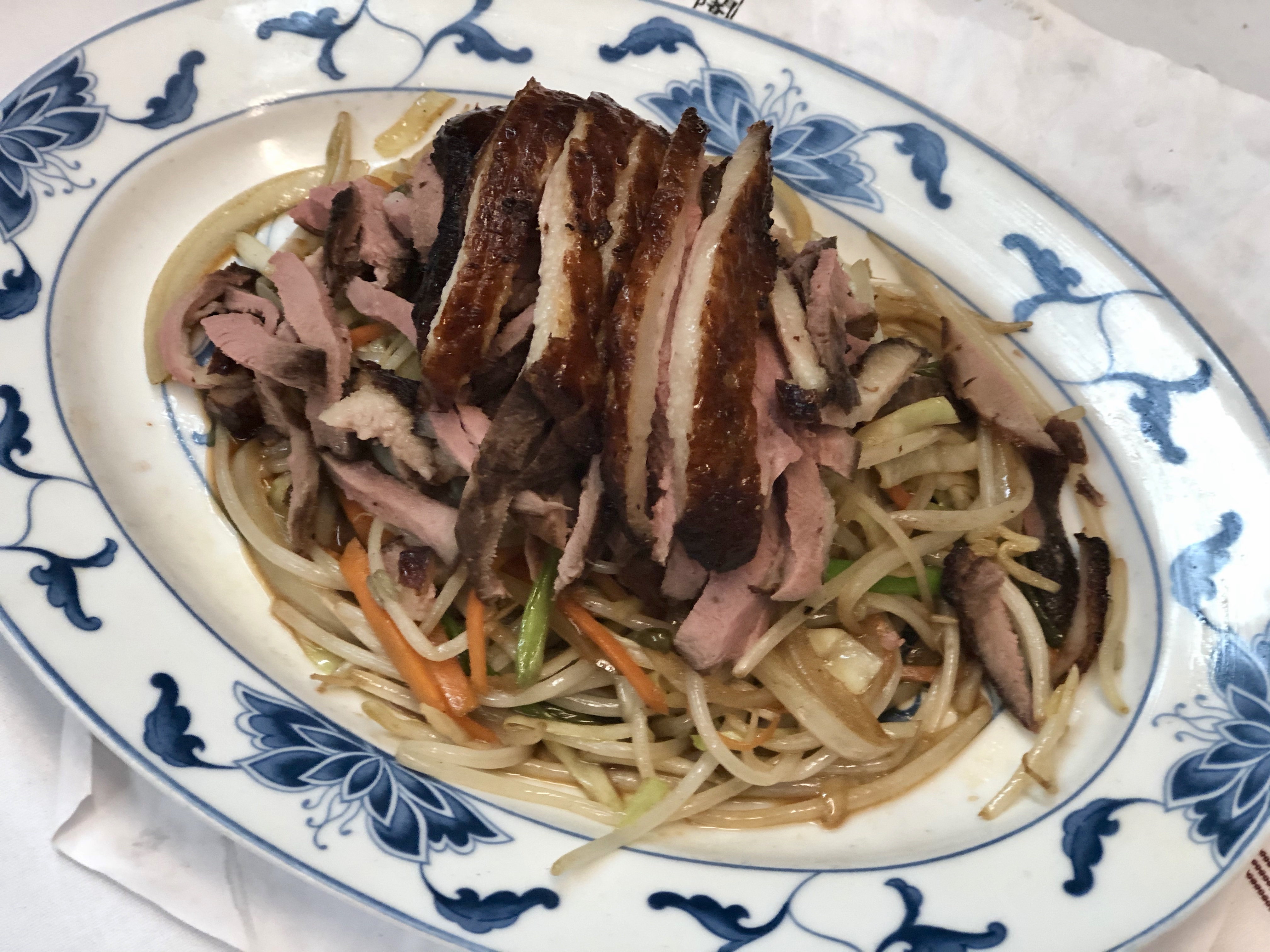Order Moo Shu Duck Breast with 4 Chinese Pancakes food online from Pyng ho store, Decatur on bringmethat.com