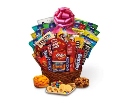 Order Party Time Basket food online from Cindy Flowers And Gift Shop store, Rahway on bringmethat.com