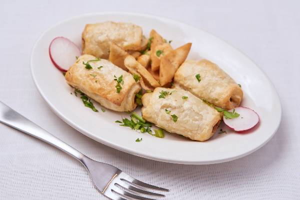 Order Vegetarian Spring Roll food online from The Parthenon Restaurant store, Indianapolis on bringmethat.com