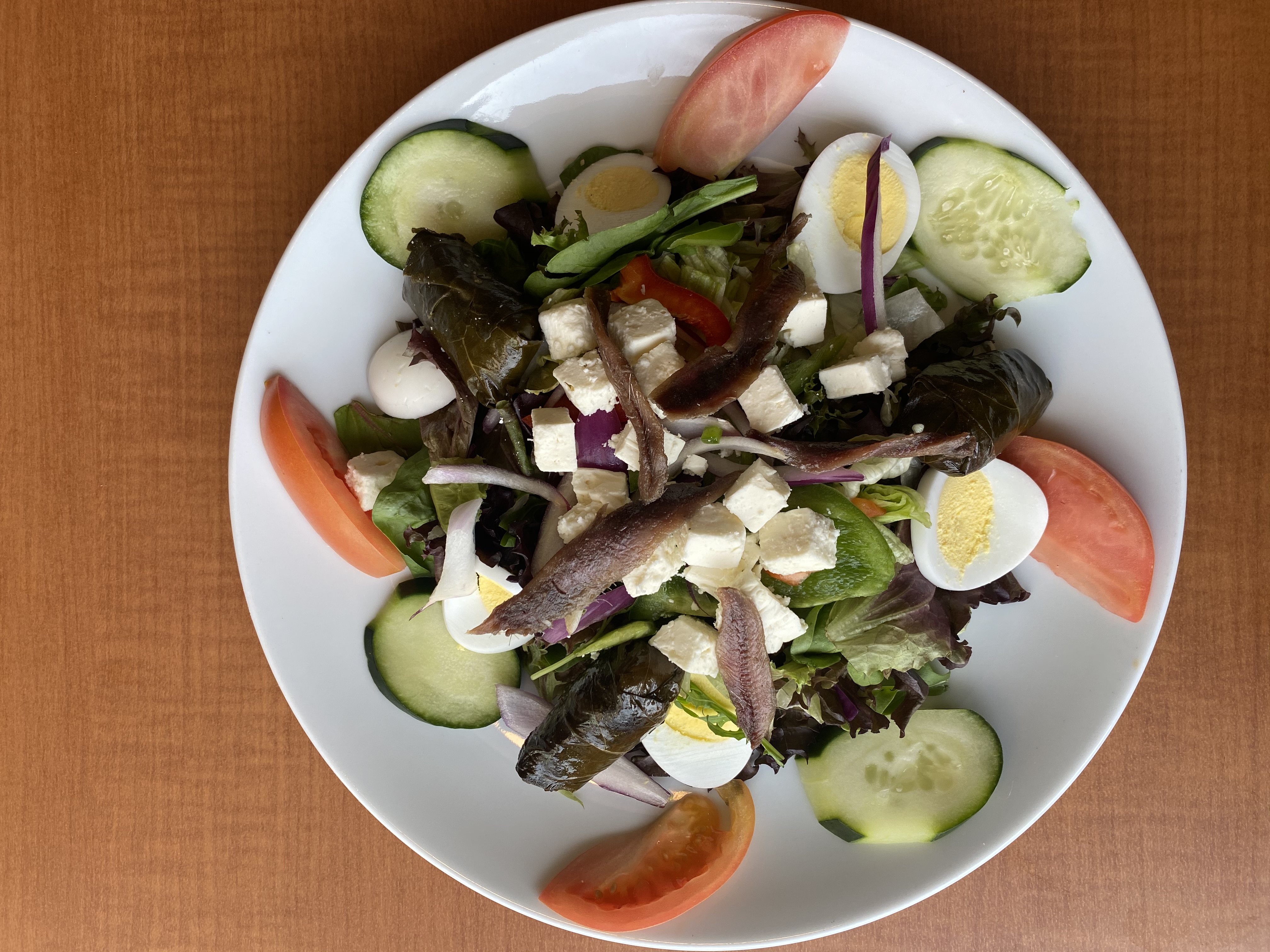 Order Greek Salad food online from Penrose Diner store, Philadelphia on bringmethat.com