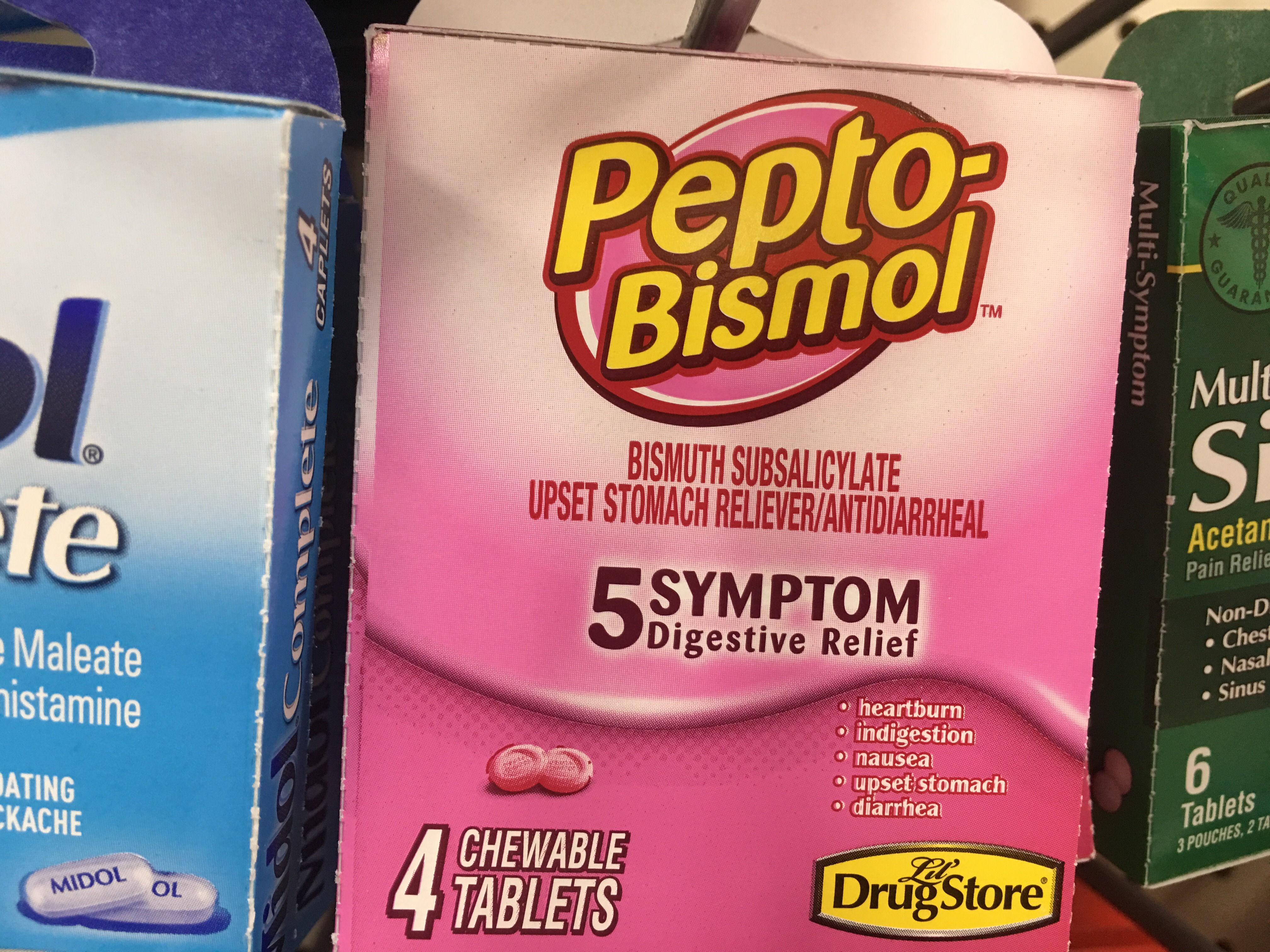 Order Pepto Bismol 6pk tab food online from The Ice Cream Shop store, Providence on bringmethat.com