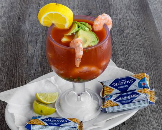 Order Shrimp Cocktail food online from Cancun Mexican Restaurant store, New Braunfels on bringmethat.com