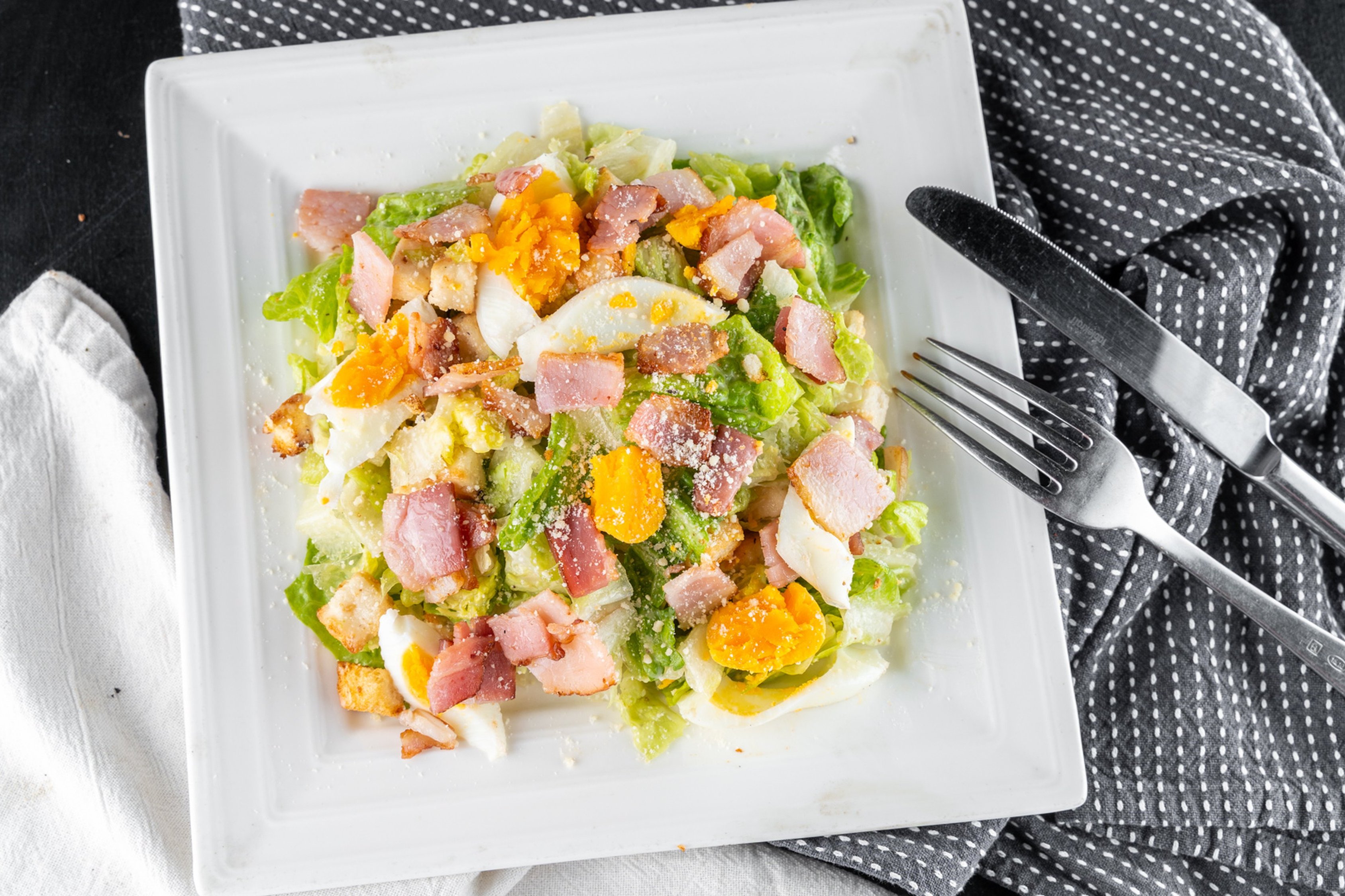 Order **Caesar Salad food online from Pizza Queen store, Providence on bringmethat.com