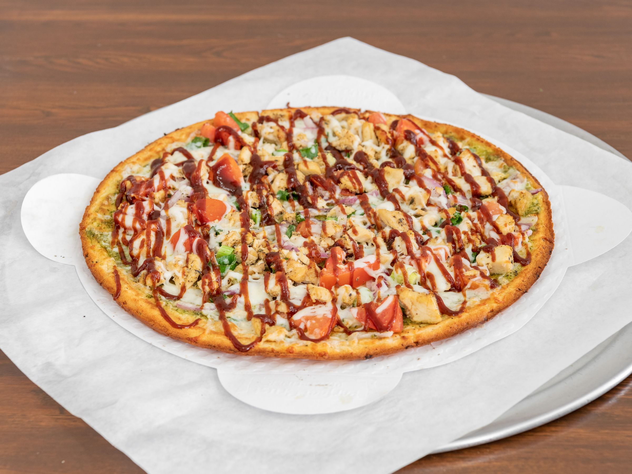 Order BBQ Chicken Supreme Pizza food online from The Gluten Free Pizza & Vegan Shop store, Pleasanton on bringmethat.com