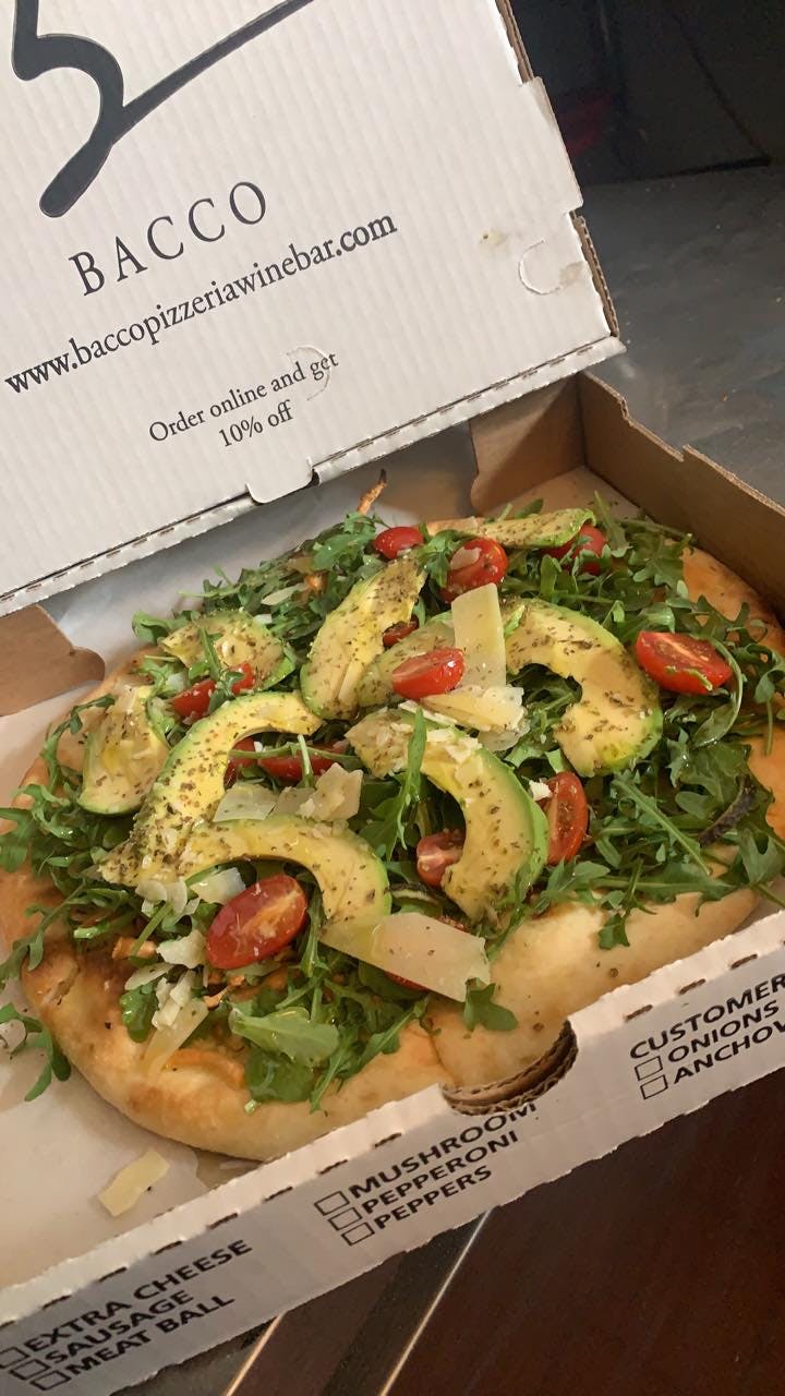 Order Avocado Pizza - 12" food online from Bacco Pizzeria & Wine Bar store, Harrisburg on bringmethat.com