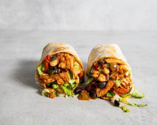Order Chick'n Tinga Burrito food online from Veggie Grill store, Woodland Hills on bringmethat.com