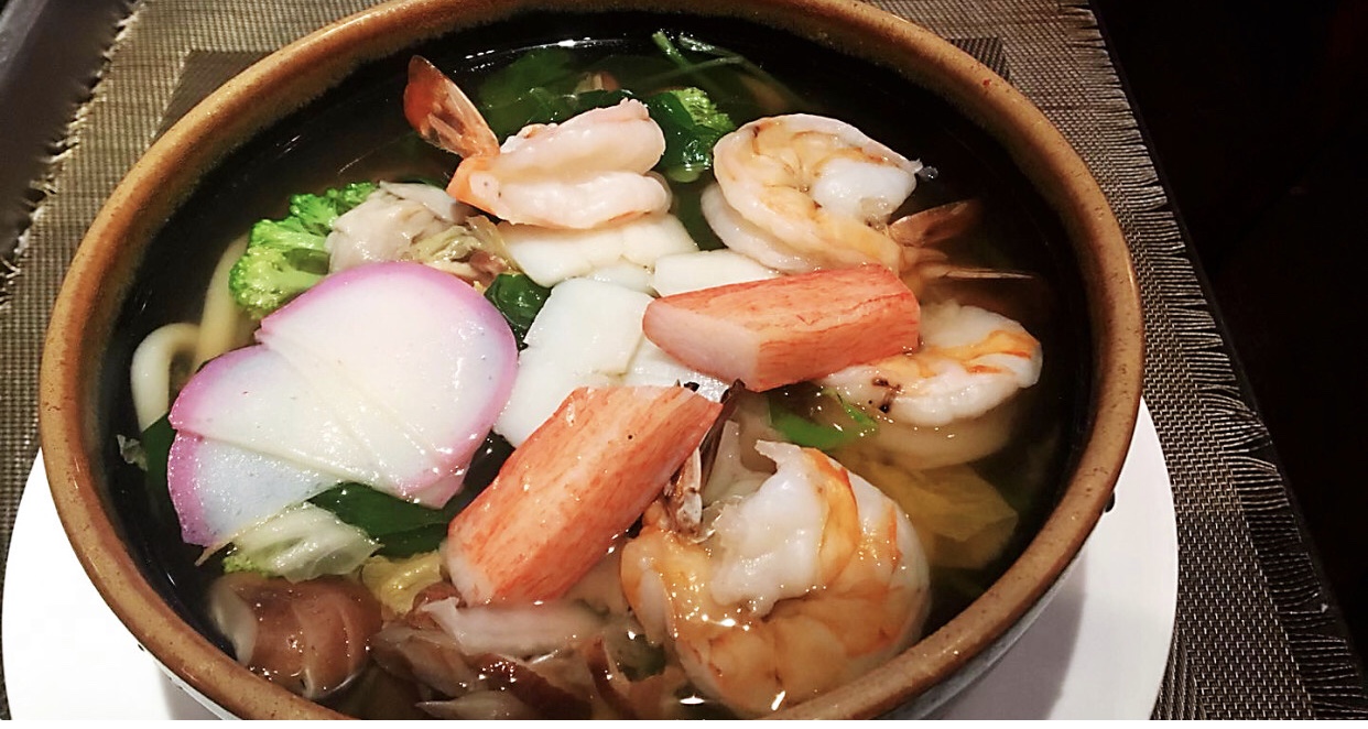 Order Seafood Udon Noodle Soup food online from Akimoto sushi store, New York on bringmethat.com