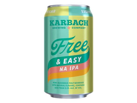 Order Karbach Free & Easy Non-Alcoholic Beer - 6x 12oz Cans food online from Liquor Cabinet store, Houston on bringmethat.com