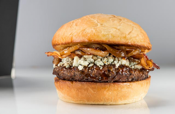 Order Bourbon Bleu Burger food online from Fuddruckers store, Glendale on bringmethat.com