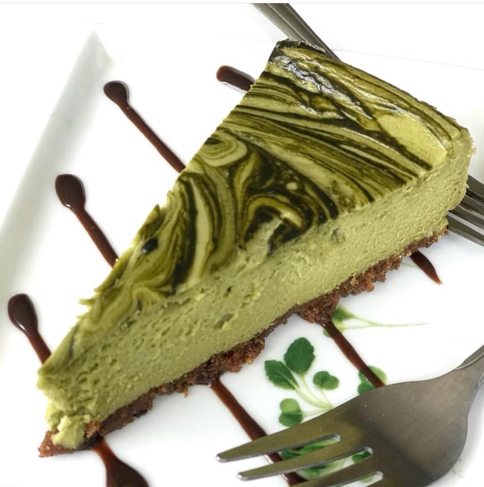 Order Green Tea Cheesecake food online from Alice & Friends' Vegan Kitchen store, Chicago on bringmethat.com