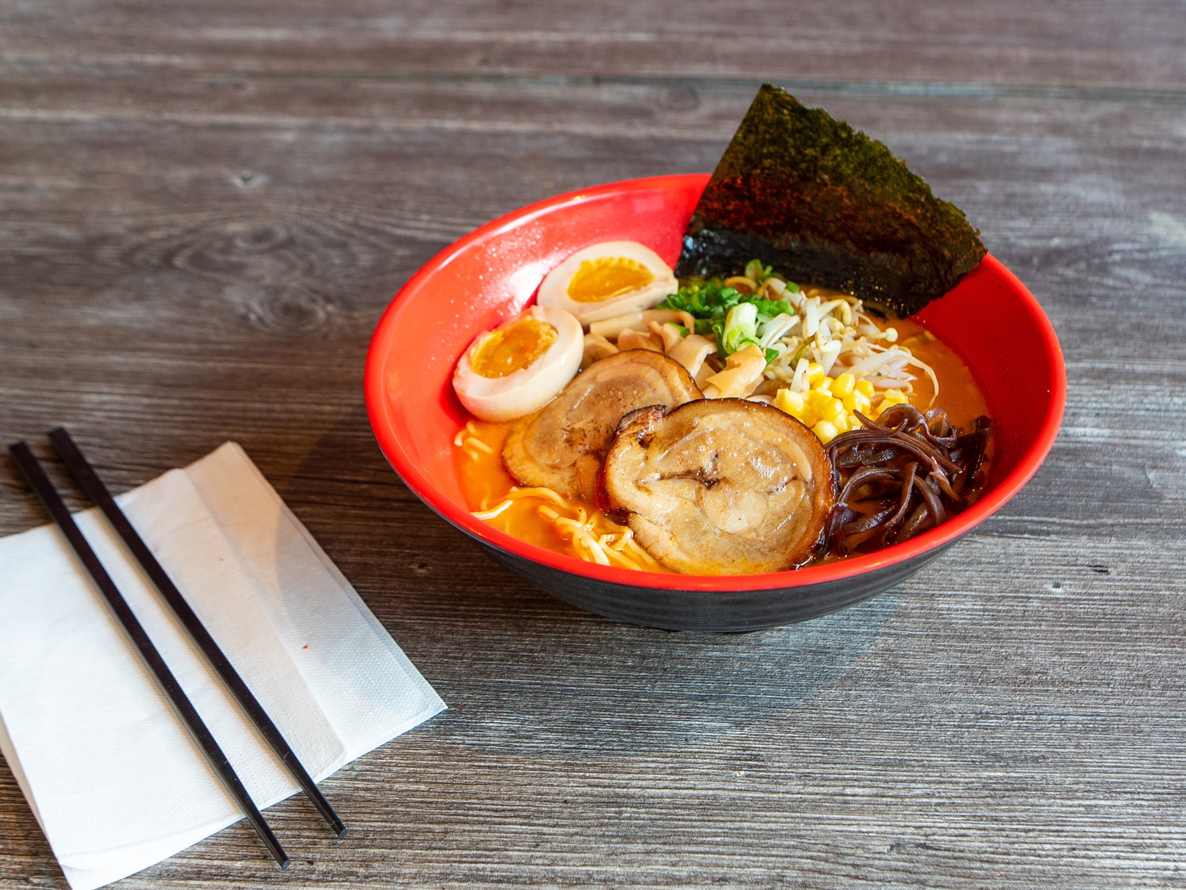 Order Spicy Miso Ramen food online from Sushi Republic store, Los Angeles on bringmethat.com