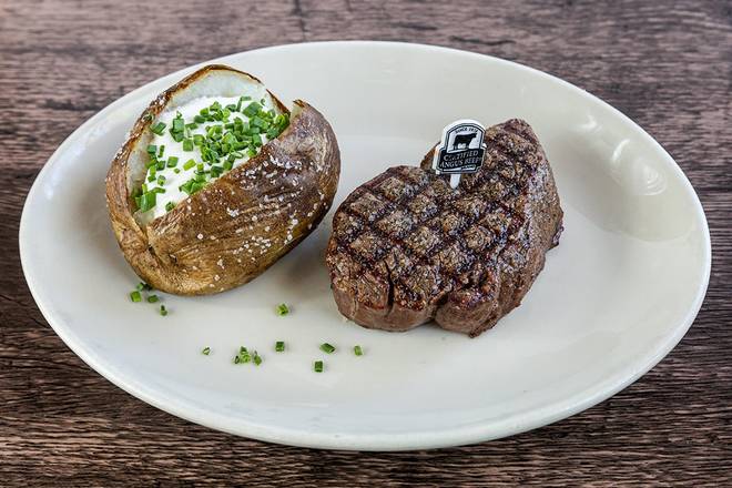 Order Center-Cut Filet 8 oz food online from Wood Ranch Bbq & Grill store, Irvine on bringmethat.com