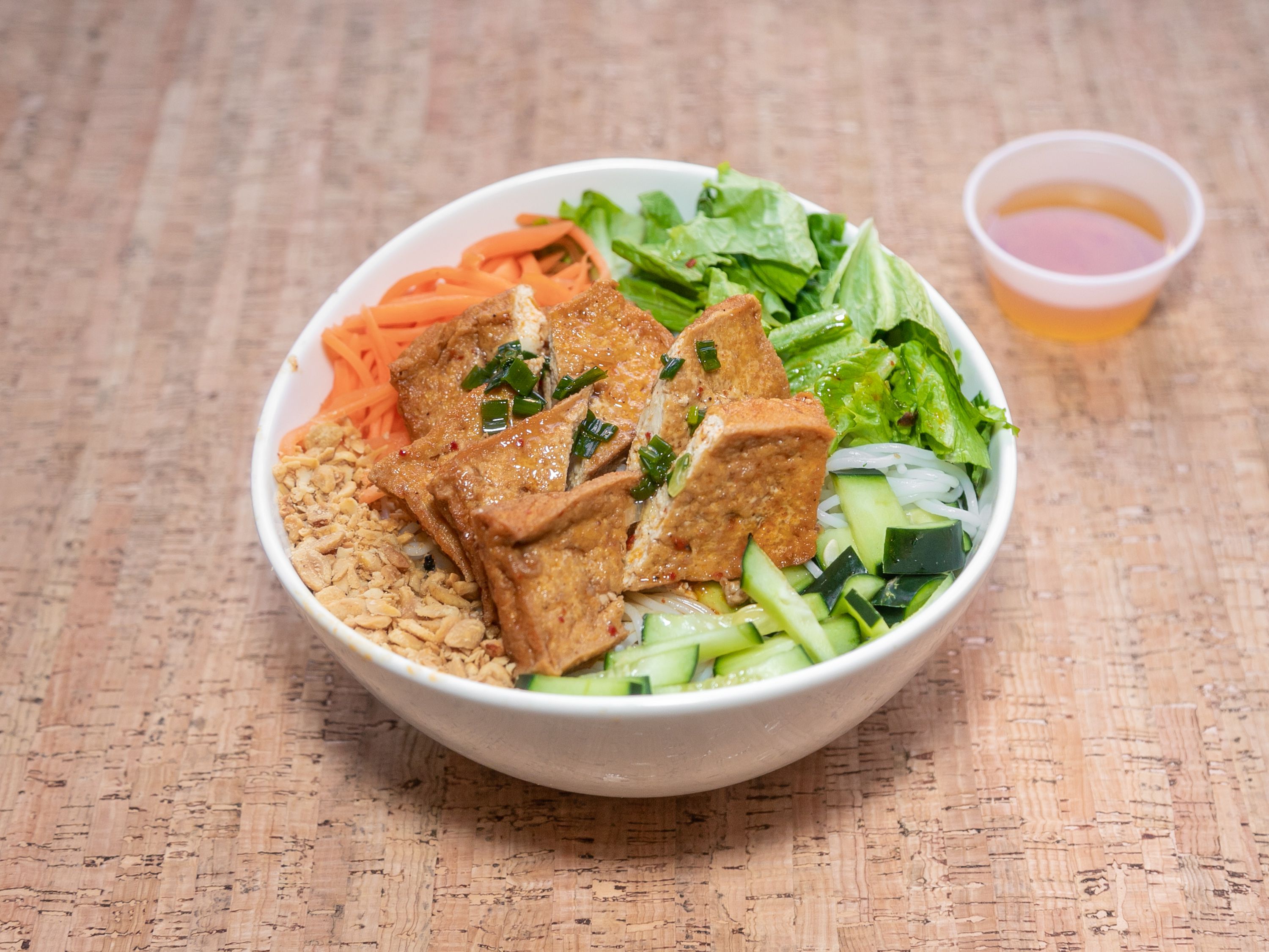 Order Salad  - Vegan Mom's Classic Tofu food online from Phinista Cafe store, Boston on bringmethat.com