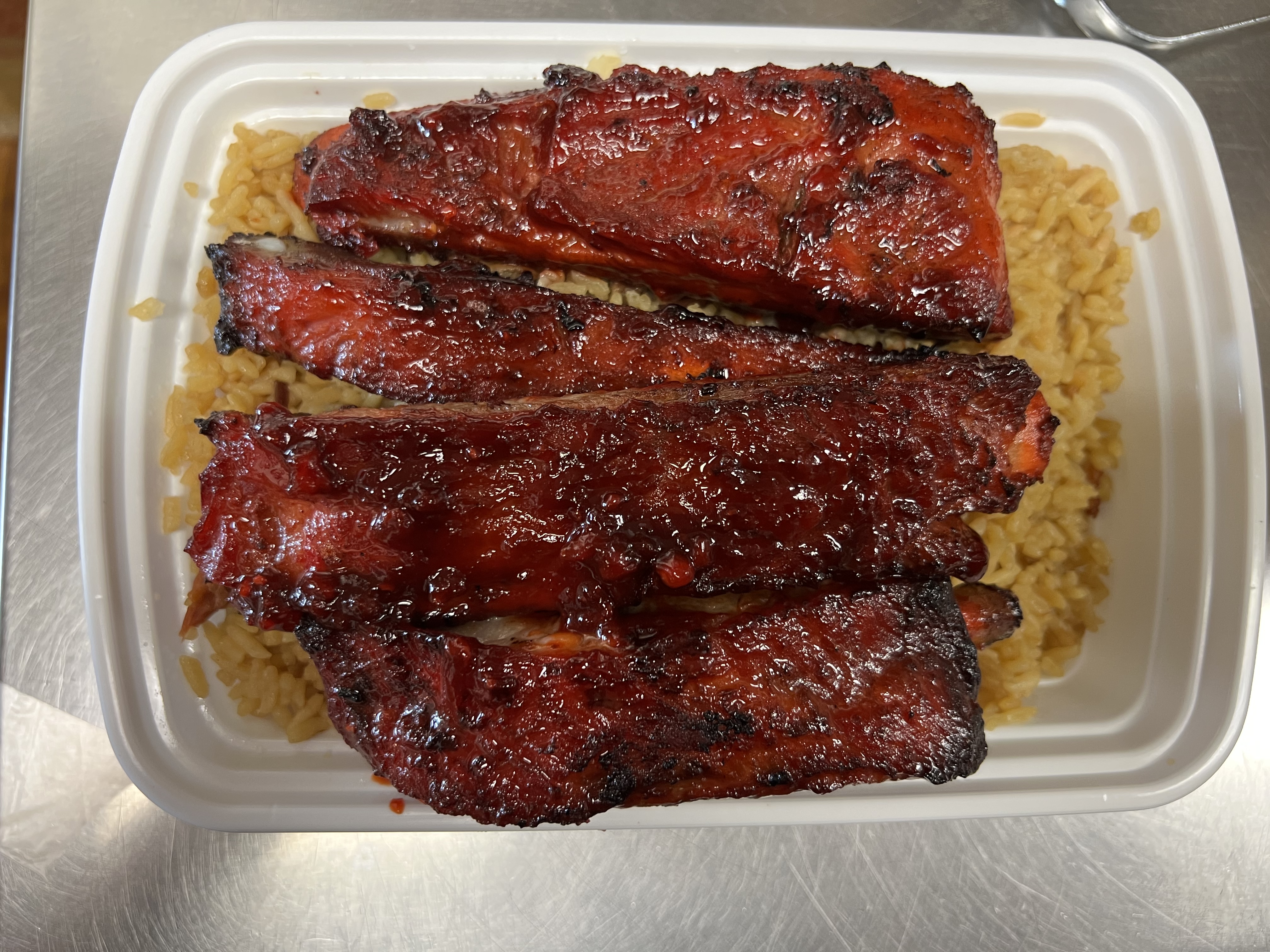 Order C8. Spareribs  Combo Platter food online from Oriental Chinese Restaurant store, Lancaster on bringmethat.com