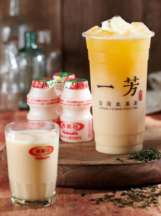 Order Yakult Mountain Tea 養樂多冰青茶 food online from Yi Fang Torrance store, Torrance on bringmethat.com