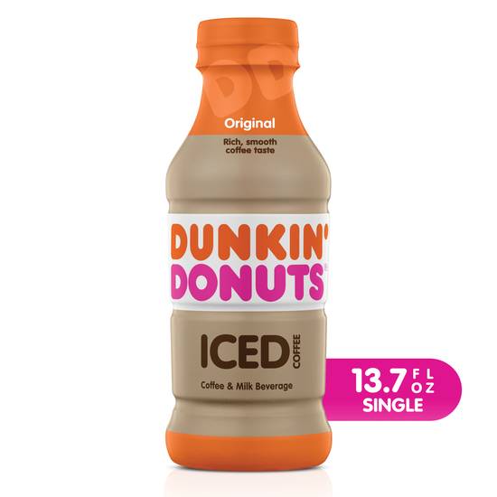 Order Dunkin' Donuts Iced Coffee Original (13.7 oz) food online from Rite Aid store, Danbury on bringmethat.com