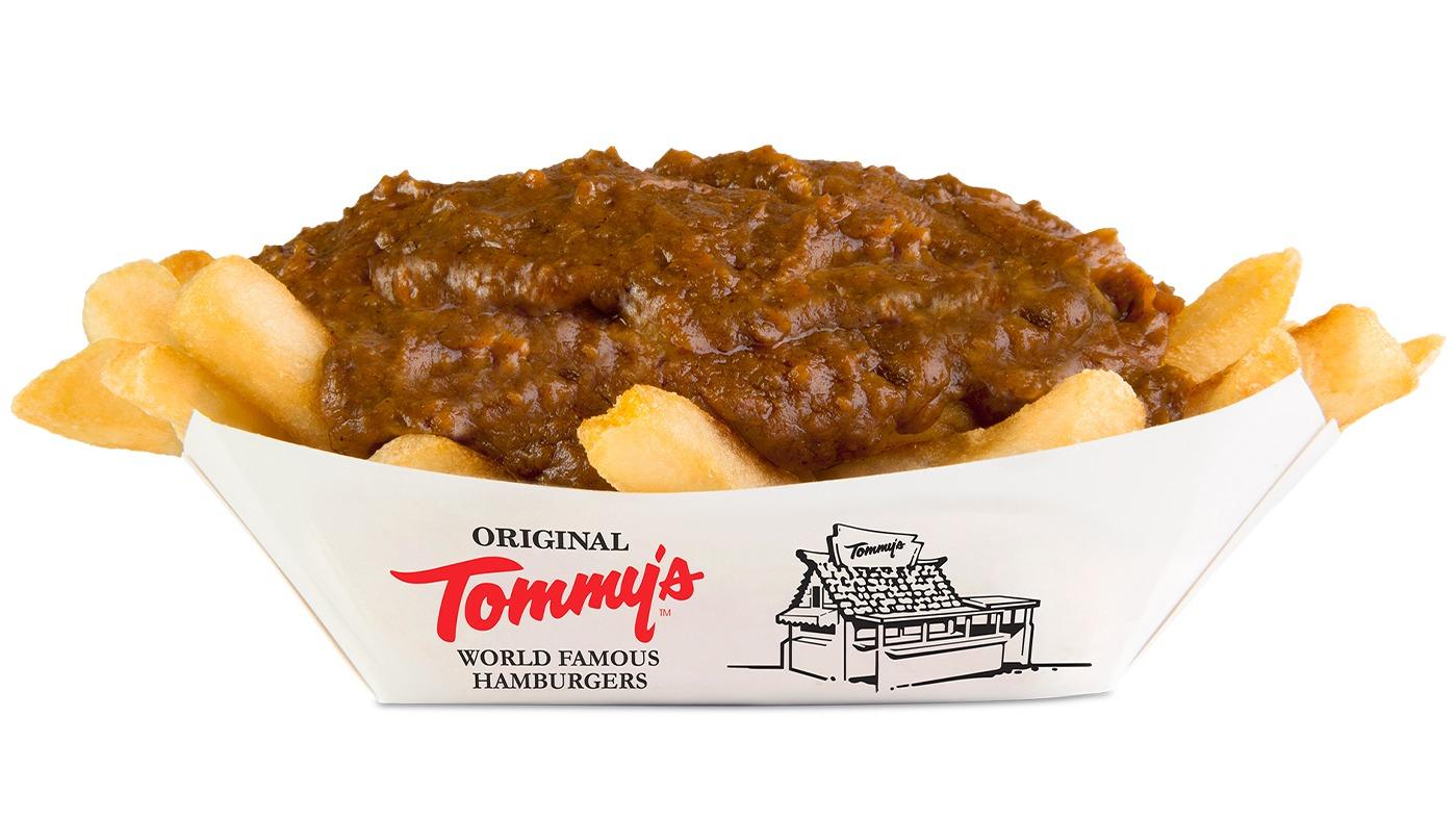Order Chili Fries food online from Original Tommy Hamburgers store, La Habra on bringmethat.com
