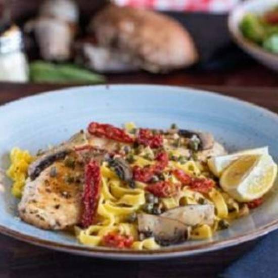 Order Chicken Piccata food online from New York Pizzeria store, Houston on bringmethat.com