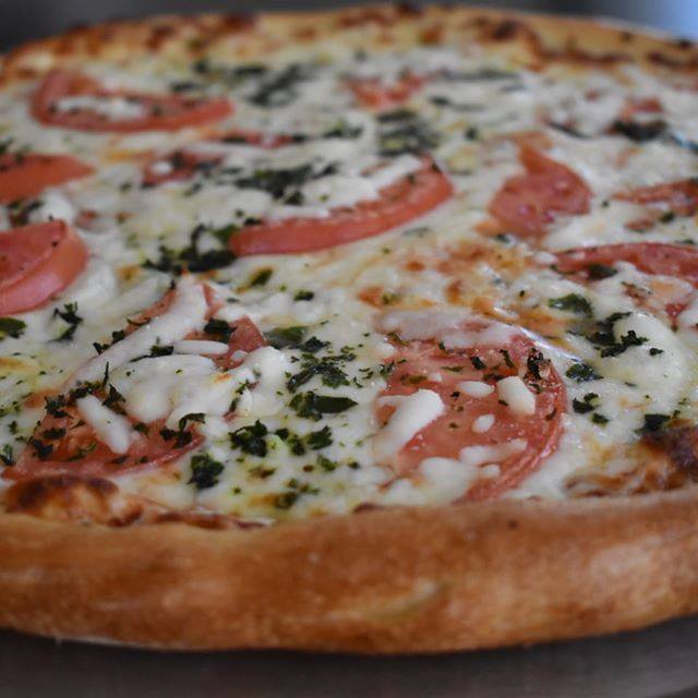 Order Pizza Margherita  food online from Omar Pizza & Mediterranean Grill store, Fairview Park on bringmethat.com