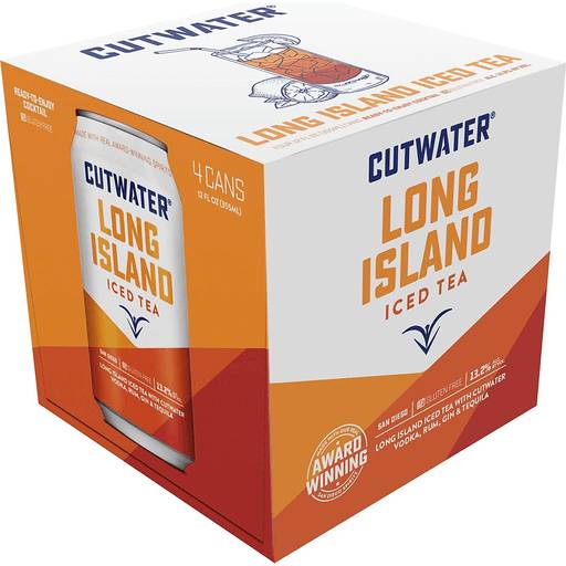 Order Cutwater Long Island Ice Tea (4PKC 12 OZ) 137069 food online from Bevmo! store, Simi Valley on bringmethat.com
