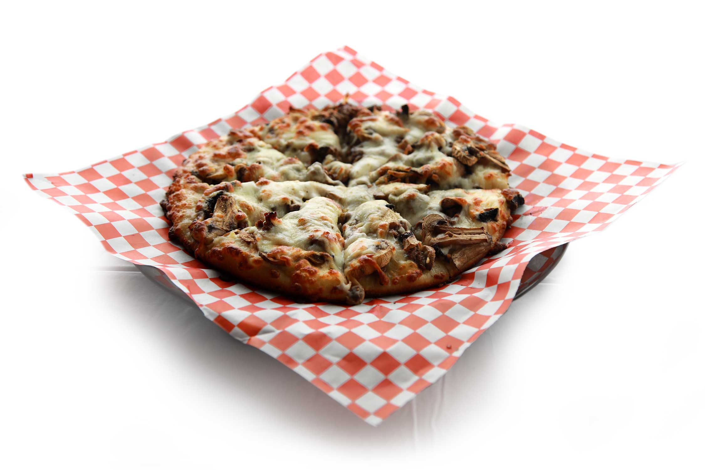 Order Beef & Mushroom Pizza food online from M Cafe & Grill store, Lake Forest on bringmethat.com