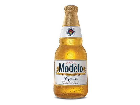 Order Modelo Especial Lager Mexican Beer - 12x 12oz Bottles food online from Sky Liquors store, Chicago on bringmethat.com