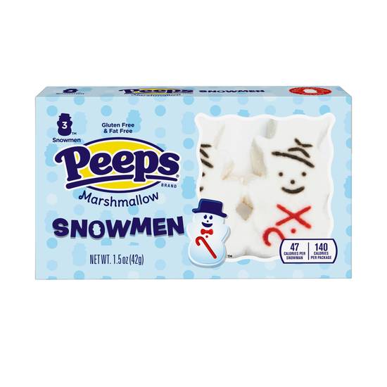 Order Peeps Marshmallow Snowmen Christmas Candy - 3 ct food online from Rite Aid store, LEHIGHTON on bringmethat.com
