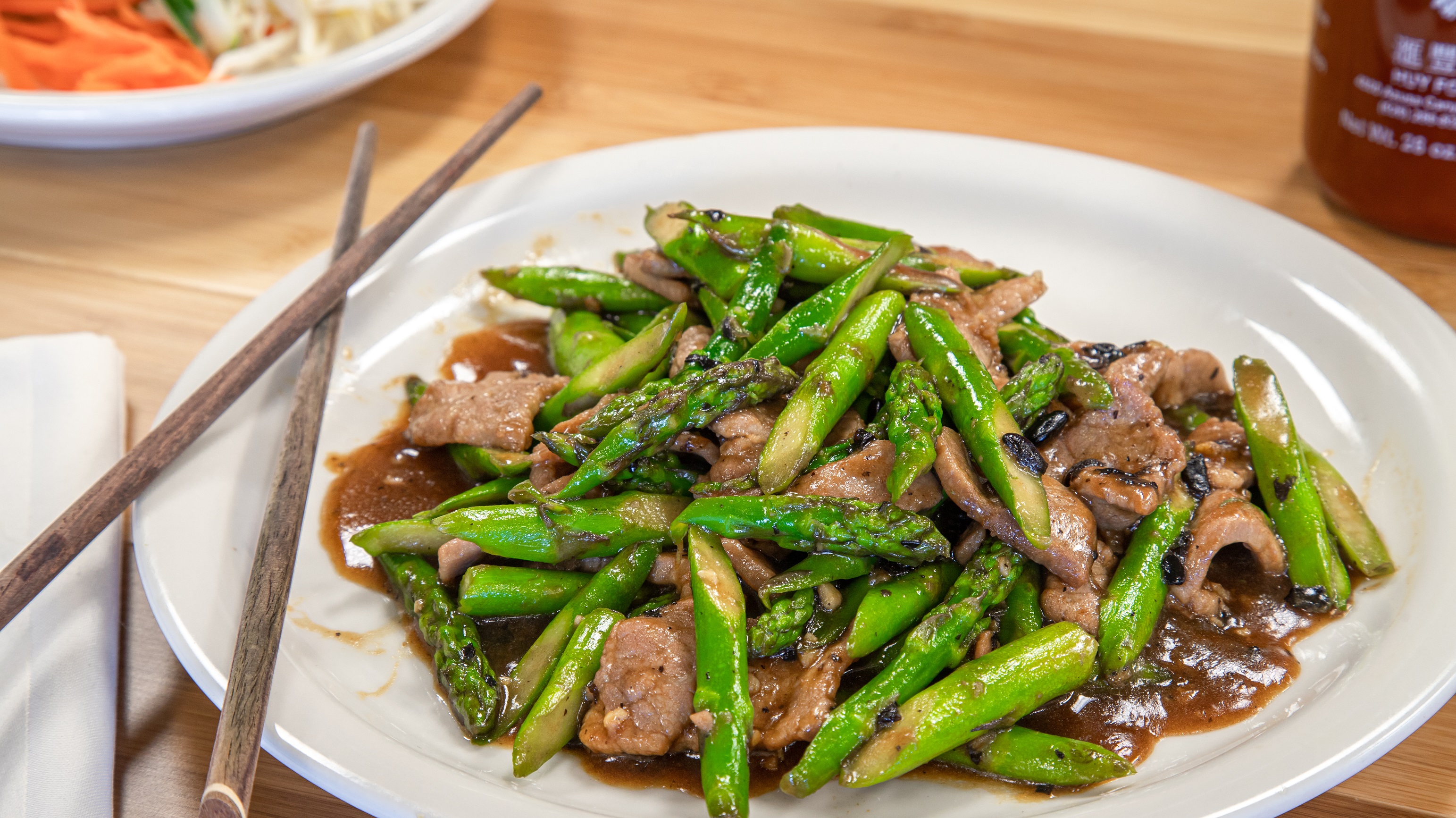 Order 37. Beef Asparagus food online from Pho Cafe Hong Kong Diner store, Reno on bringmethat.com