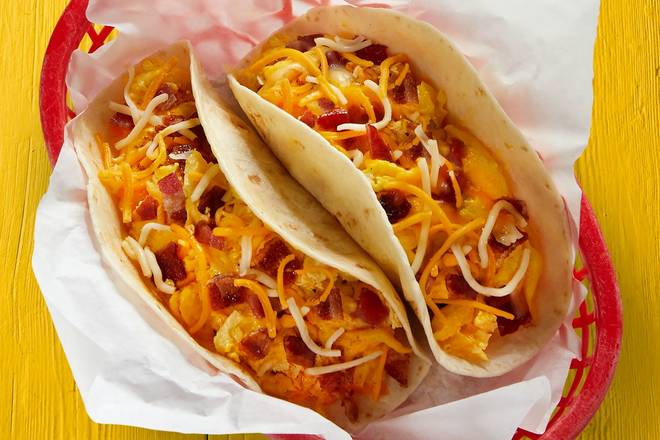 Order Bacon, Egg, & Cheese Taco food online from Fuzzy's Taco Shop store, Port Wentworth on bringmethat.com