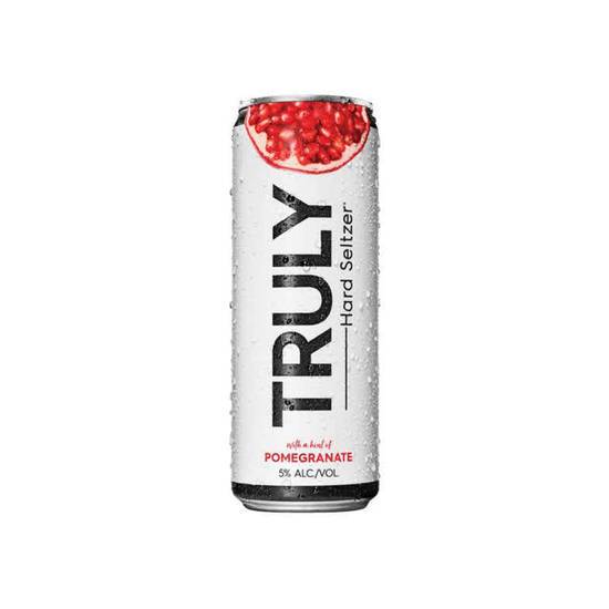 Order Truly Spiked & Sparkling - Pomegranate 6 pack | 5% abv food online from Pink Dot store, Santa Clara on bringmethat.com