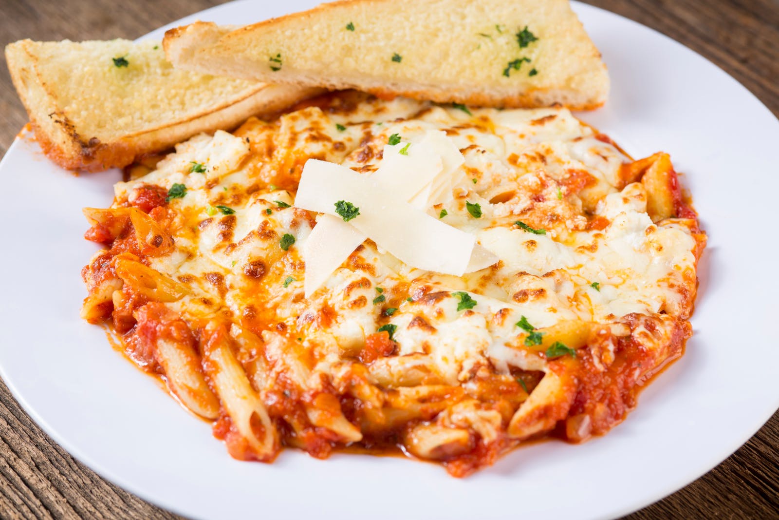 Order Three Cheese Baked Penne - Serves 1-3 People food online from Rosatis Pizza of Brookfield store, Brookfield on bringmethat.com