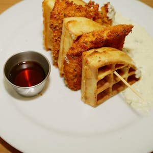 Order Chicken & Waffles food online from Fussy Coffee store, New Haven on bringmethat.com
