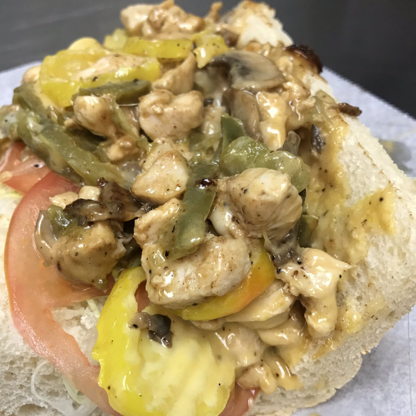 Order Chicken Philly Sandwich food online from Demo Pizzeria & Deli store, Raleigh on bringmethat.com