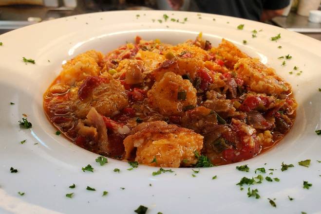 Order Shrimp and Grits food online from Floyds 1921 store, Morehead City on bringmethat.com