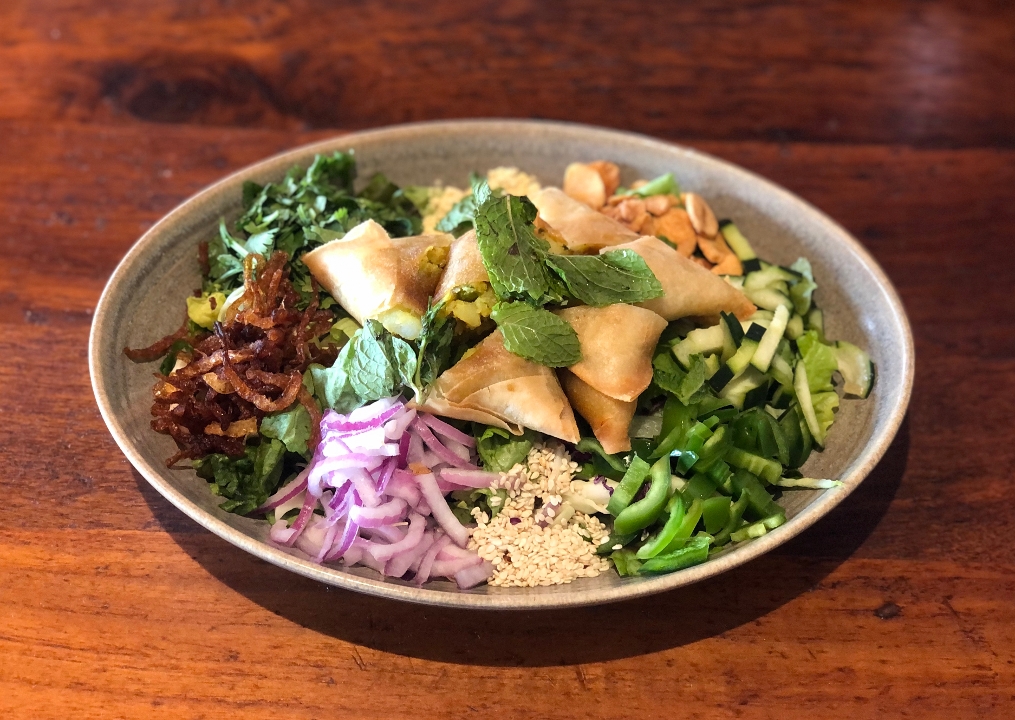 Order Samusa Salad food online from Burma Superstar store, San Francisco on bringmethat.com