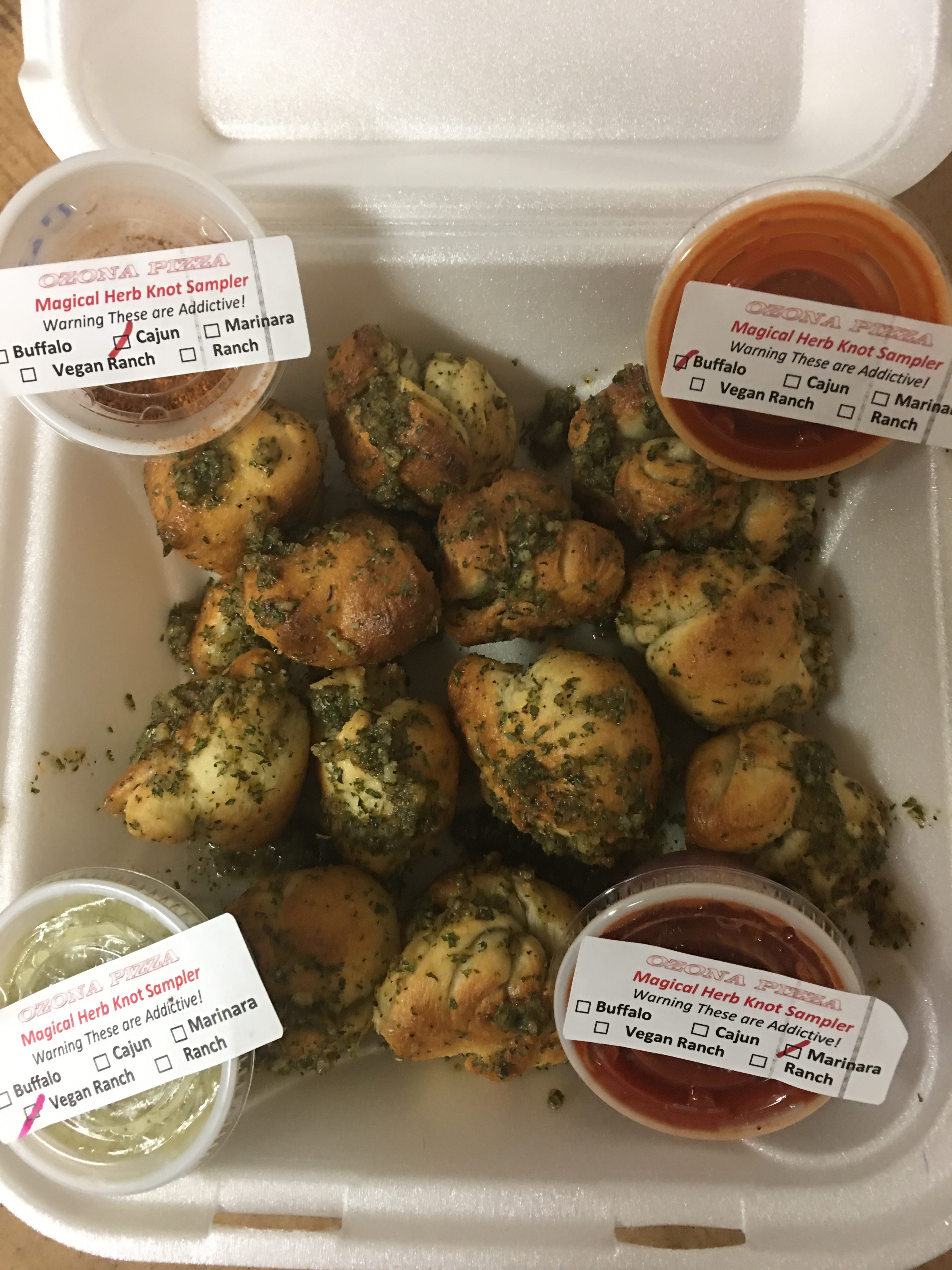 Order Magical Herb Knot Sampler food online from Ozona Pizza store, Palm Harbor on bringmethat.com