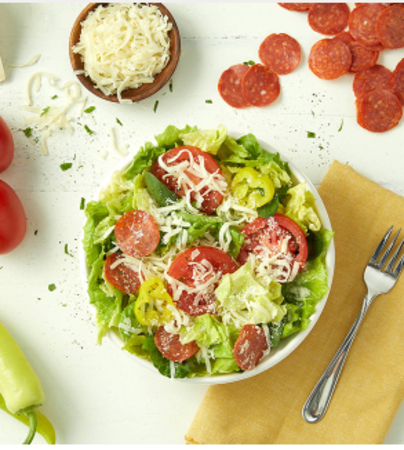 Order Italian Side Salad food online from Donatos Pizza store, Bowling Green on bringmethat.com
