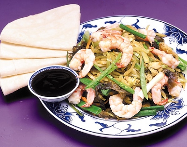 Order 96. Moo Shu Shrimp food online from China Gourmet store, Palmetto Bay on bringmethat.com