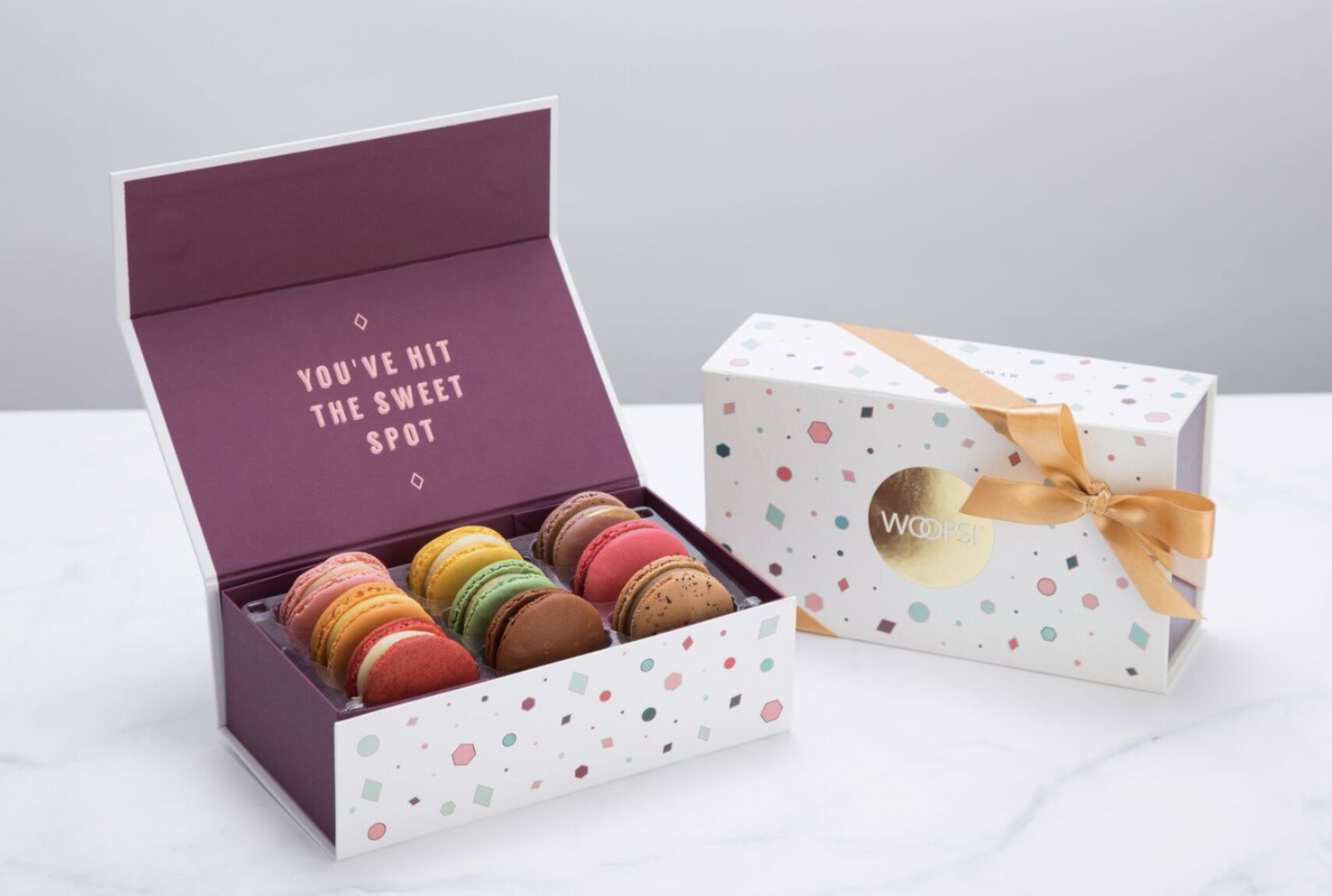 Order Gift Box of 9 food online from Woops! Macarons And Cookies store, Nashville on bringmethat.com
