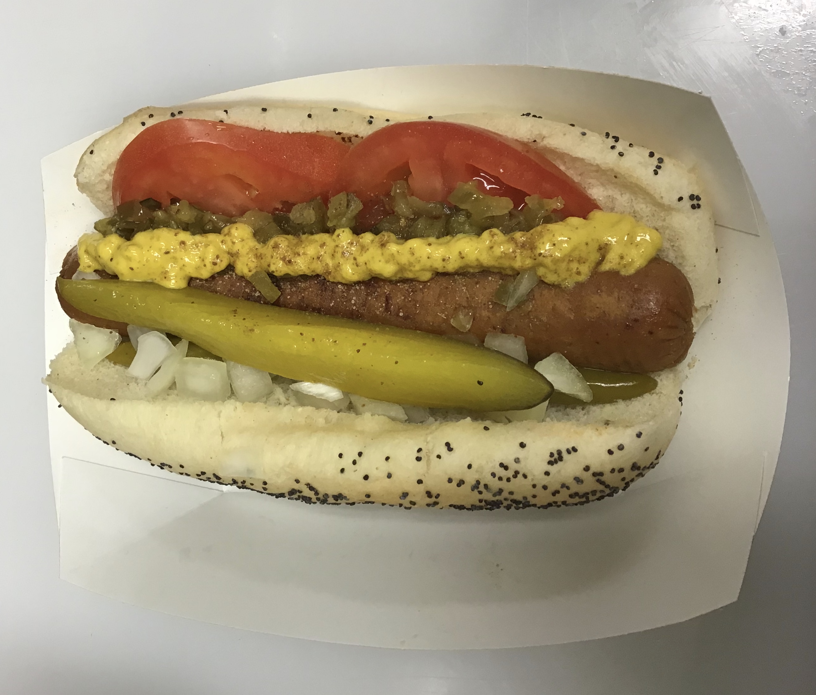 Order Vegan Chicago Style Hot Dog food online from 1-11 Coffee Bar store, Chicago on bringmethat.com