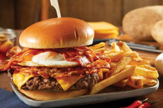 Order Rise & Shine Burger food online from Bob Evans store, Salem on bringmethat.com