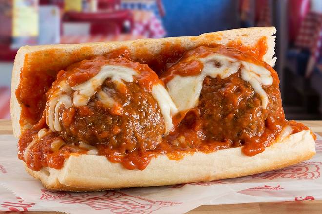 Order Meatball Sandwich food online from Portillo Hot Dogs store, Schaumburg on bringmethat.com