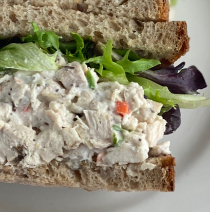 Order Chicken Salad Sandwich food online from Rolling Pin Cafe store, Westwood on bringmethat.com