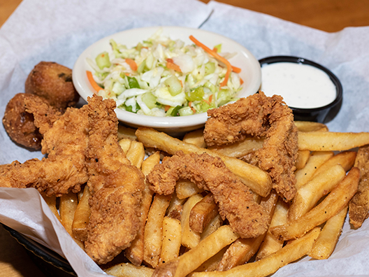 Order Chicken Tender Platter food online from Rockfish Seafood Grill store, Houston on bringmethat.com