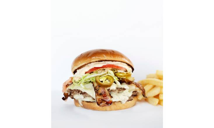Order Double Jalapeno King Burger food online from My Burger store, Minneapolis on bringmethat.com