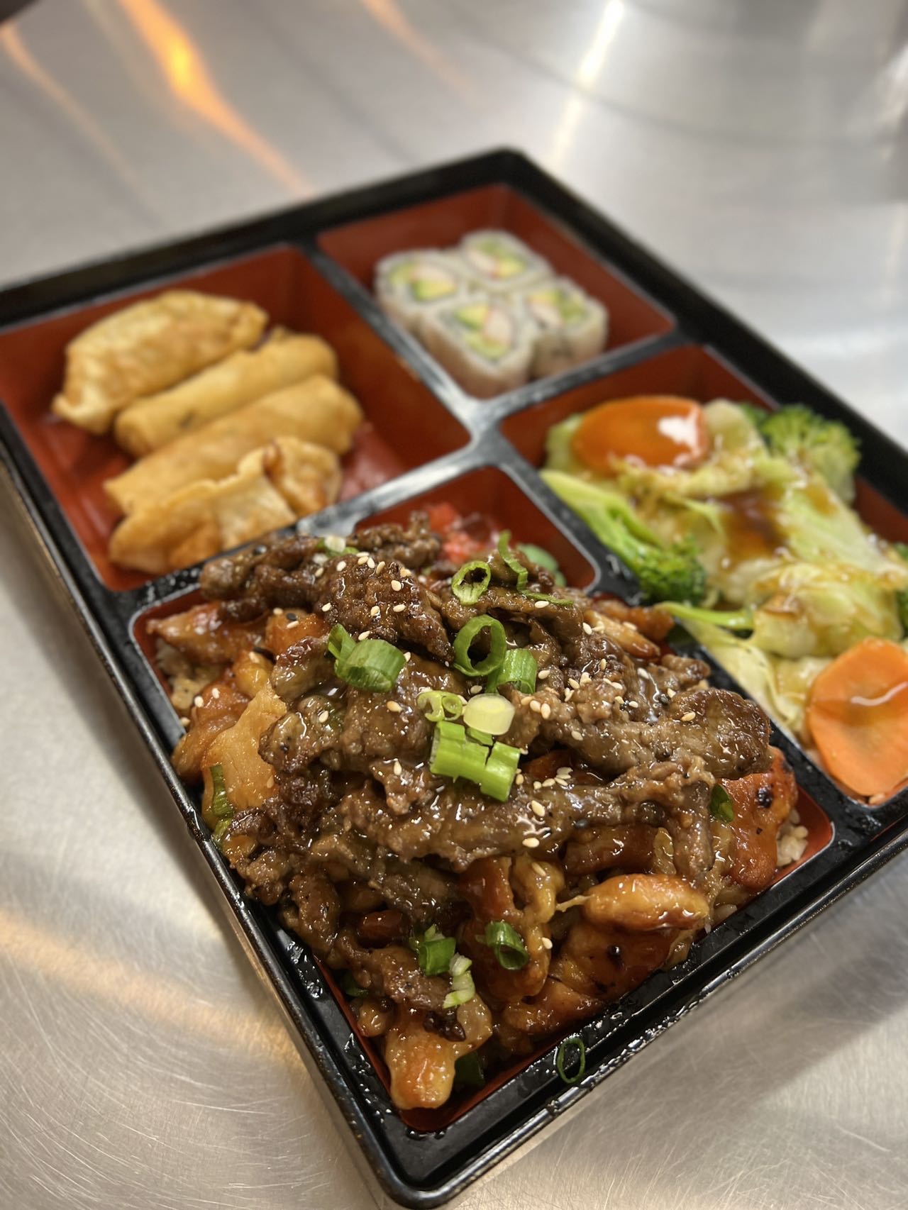 Order Bento Chicken and Beef food online from Hibachi Express store, Brandywine on bringmethat.com