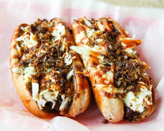 Order Hot Dogs food online from Eli Bbq store, Cincinnati on bringmethat.com