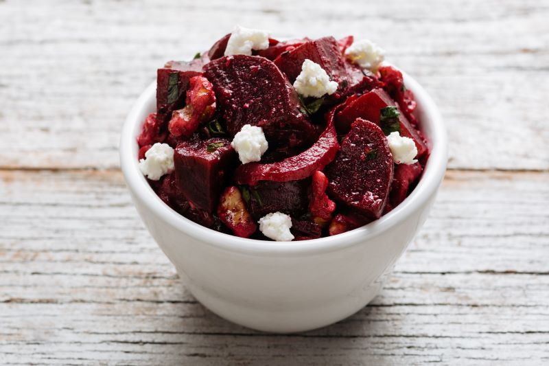 Order Beet Salad (with Goat Cheese) - Large food online from Urban Plates store, Woodland Hills on bringmethat.com