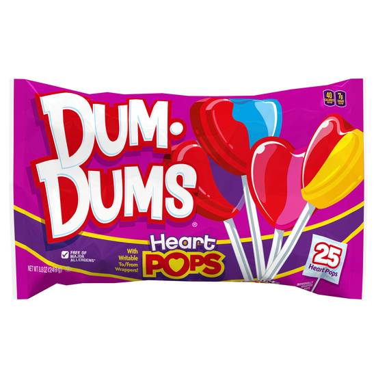 Order Dum-Dum Heart Pops - 8.8 oz food online from Rite Aid store, Fountain Valley on bringmethat.com